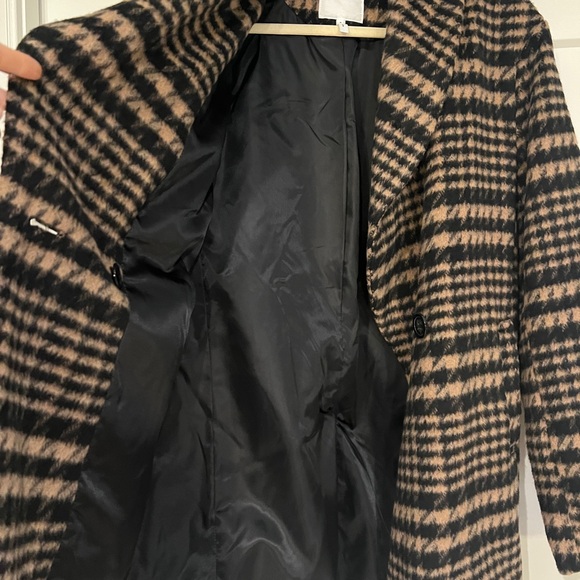 Avec Les Filles tan houndstooth wool coat
sz Small - Picture 5 of 6